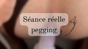 Séance réelle en duo Pegging